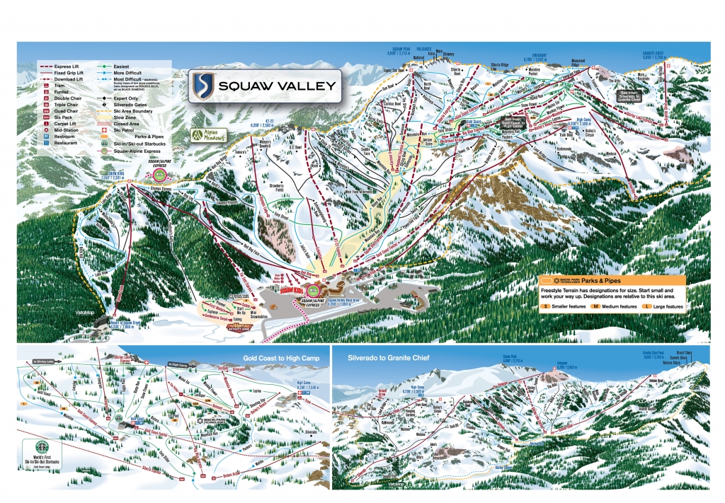 Mapa Pista Squaw Valley SkiPoint