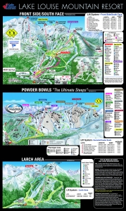 Mapa Pistas Lake Louise