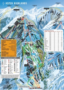 Mapa Pista Aspen Highlands