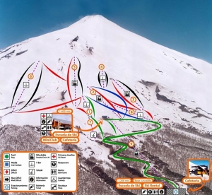 mapa pista pucon esqui skipoint