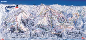 Mapa Pista Ski Verbier