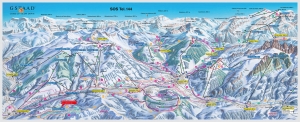 Mapa pista ski gstaad